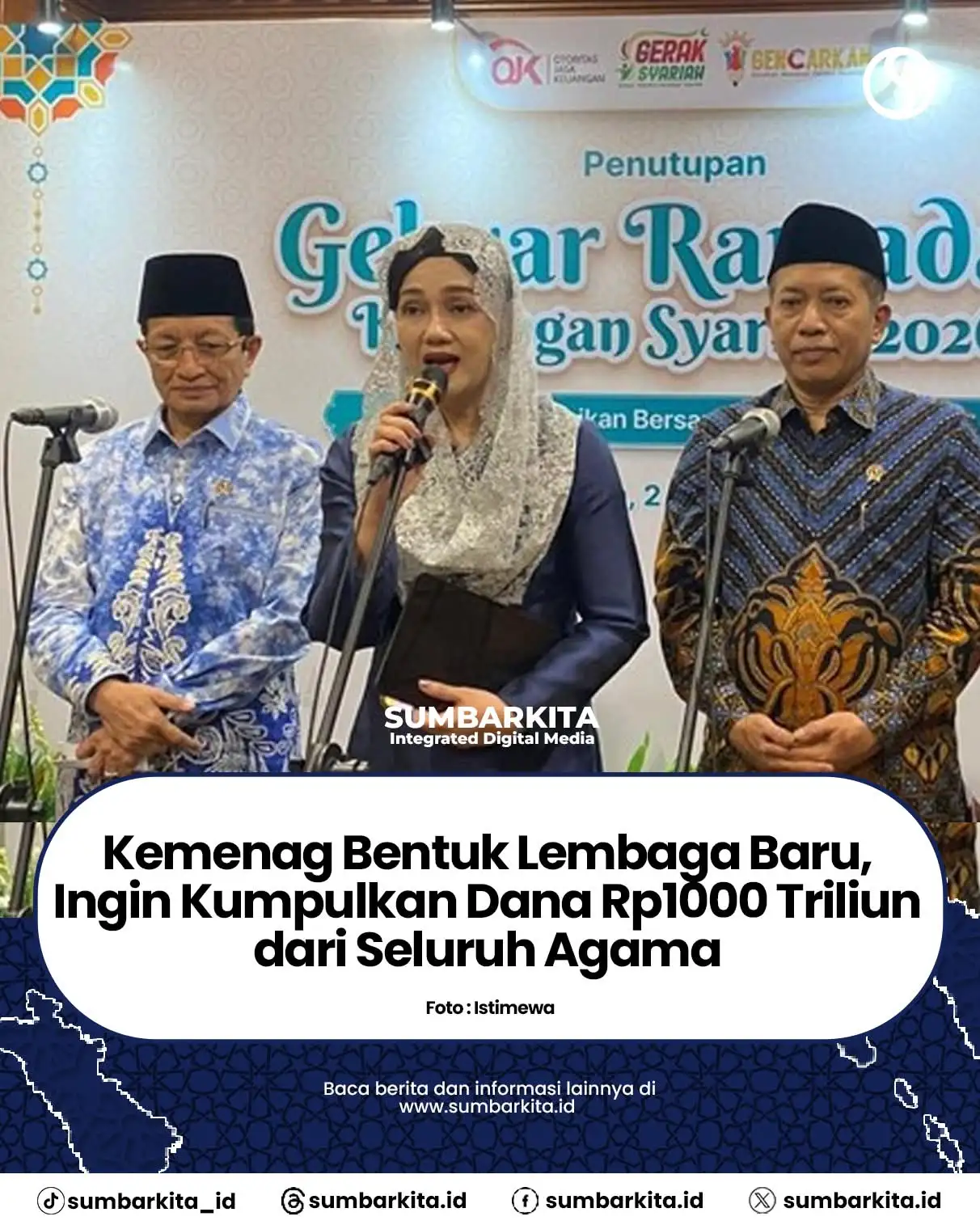 Kementerian Agama (Kemenag) berencana membentuk Lembaga Pengelola Dana Umat (LPDU). Lembaga ini disiapkan untuk menghimpun serta mengelola berbagai dana keagamaan dari masyarakat yang belum tergarap 