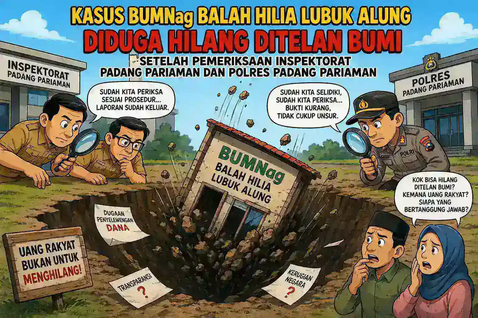 DUGAAN PENYELEWENGAN DANA BUMNag MENCUAT! AUDIT TEMUKAN KERUGIAN RP105 JUTA, KASUS MASUK PENANGANAN APH