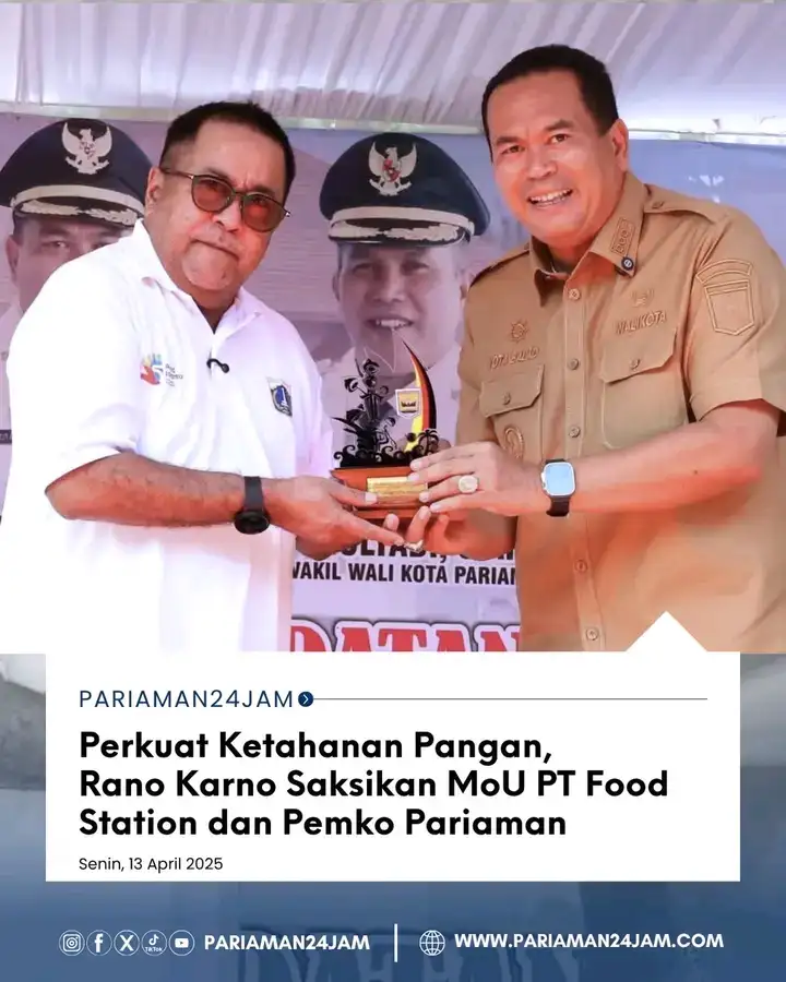 GEBRAKAN BESAR! RANO KARNO TURUN LANGSUNG KE PARIAMAN — JAKARTA & SUMBAR RESMI KUNCI KERJA SAMA STRATEGIS PANGAN