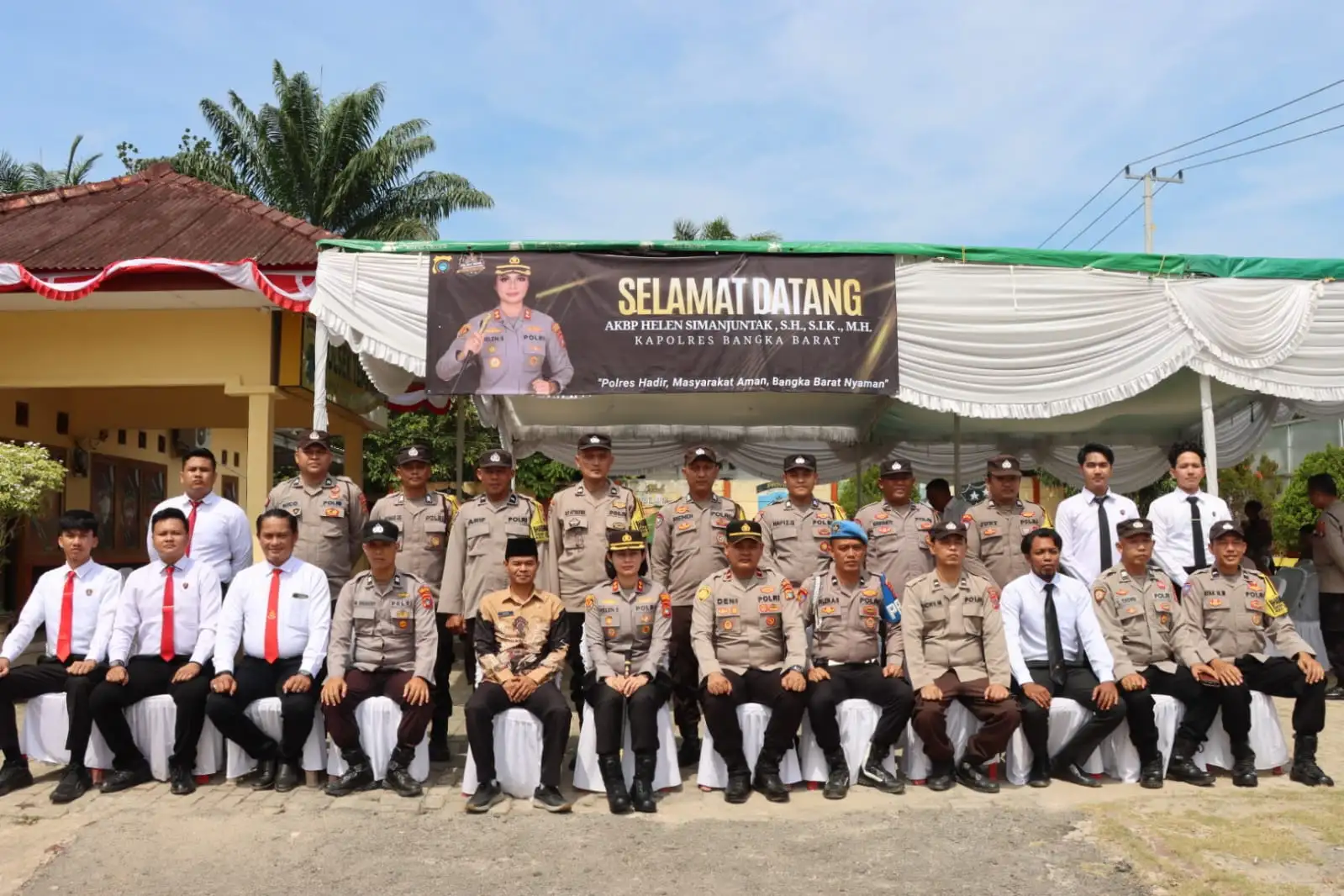 Kunjungan Kerja ke Tempilang, Kapolres Bangka Barat Tekankan Polisi Harus Dekat dan Layani Warga