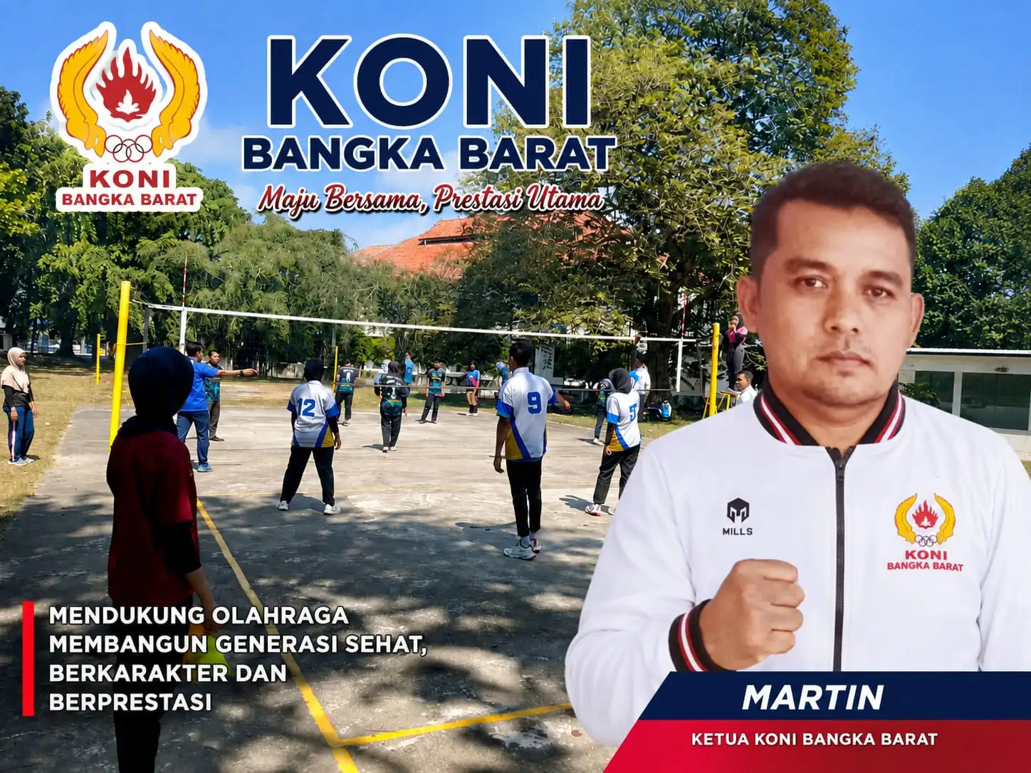 KONI Bangka Barat Apresiasi Pelaksanaan Pelatihan Wasit Bola Voli Tingkat Daerah di Mentok