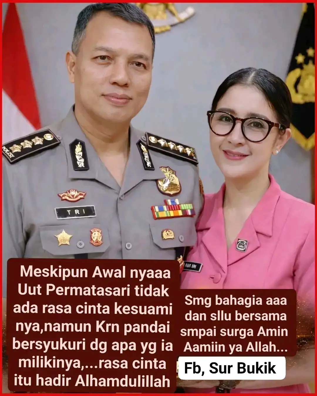 Dari Penolakan Jadi Ketulusan Cinta: Kisah Rumah Tangga Uut Permatasari & Tri Goffarudin Pulungan Jadi Inspirasi