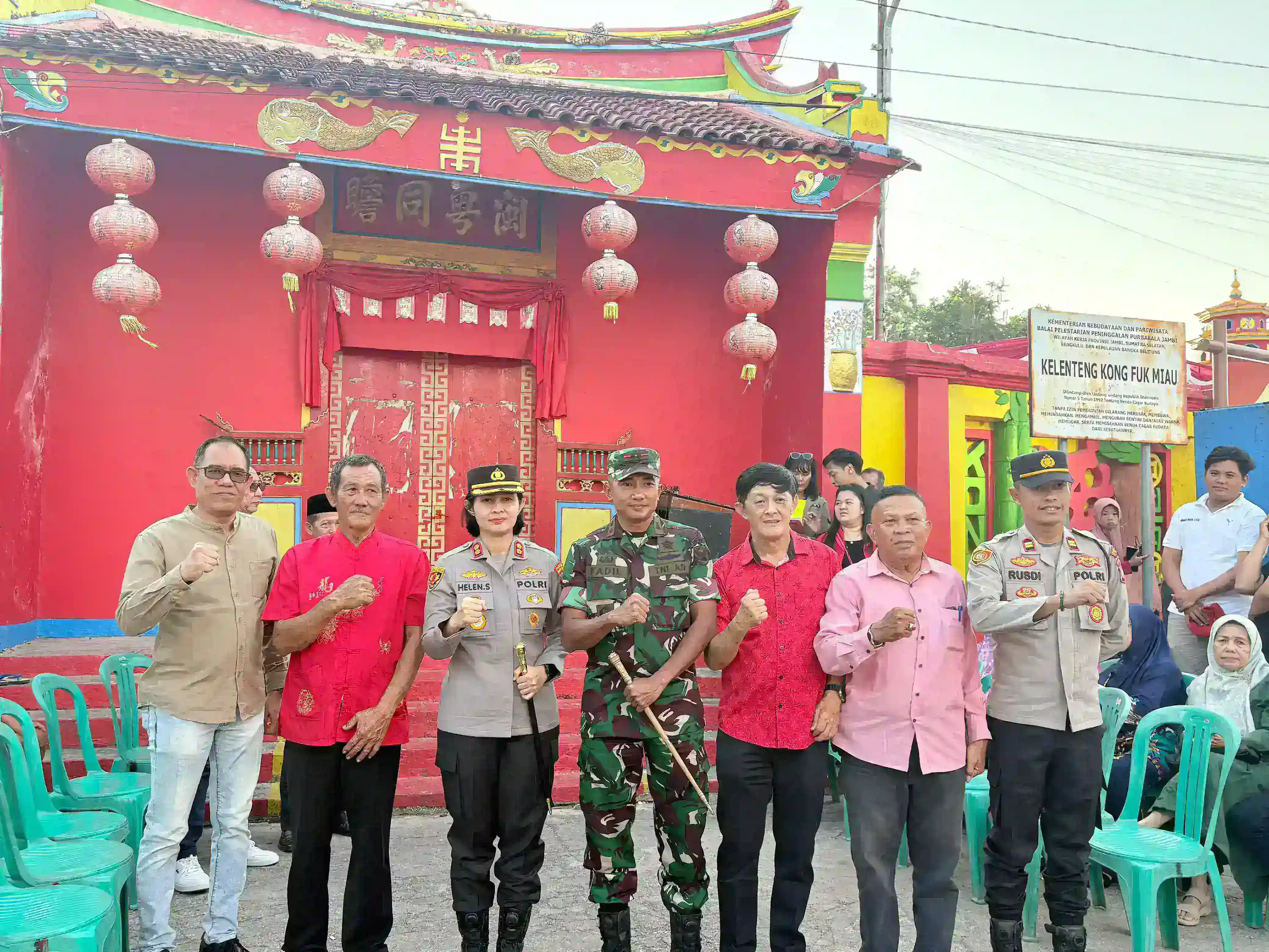 Hadiri HUT Klenteng Kong Fuk Miau, Kapolres Bangka Barat Ajak Warga Jaga Kerukunan