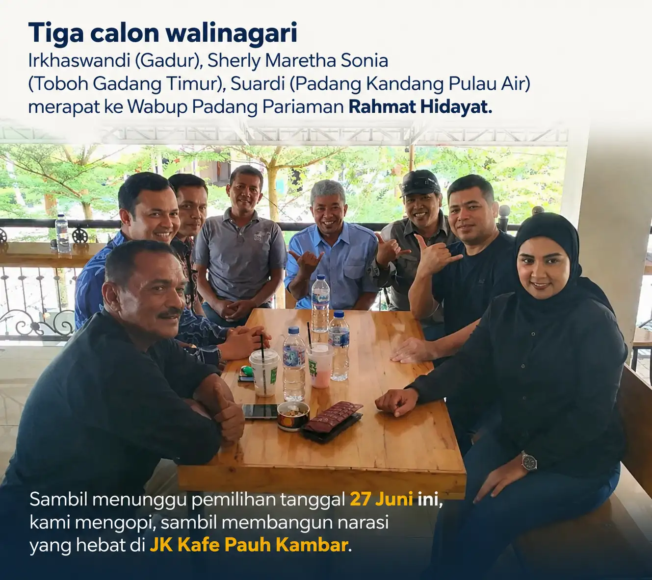 TIGA CALON WALINAGARI MERAPAT!  Podcast Padang Pariaman Bicara Hadirkan Gagasan Besar untuk Masa Depan Nagari