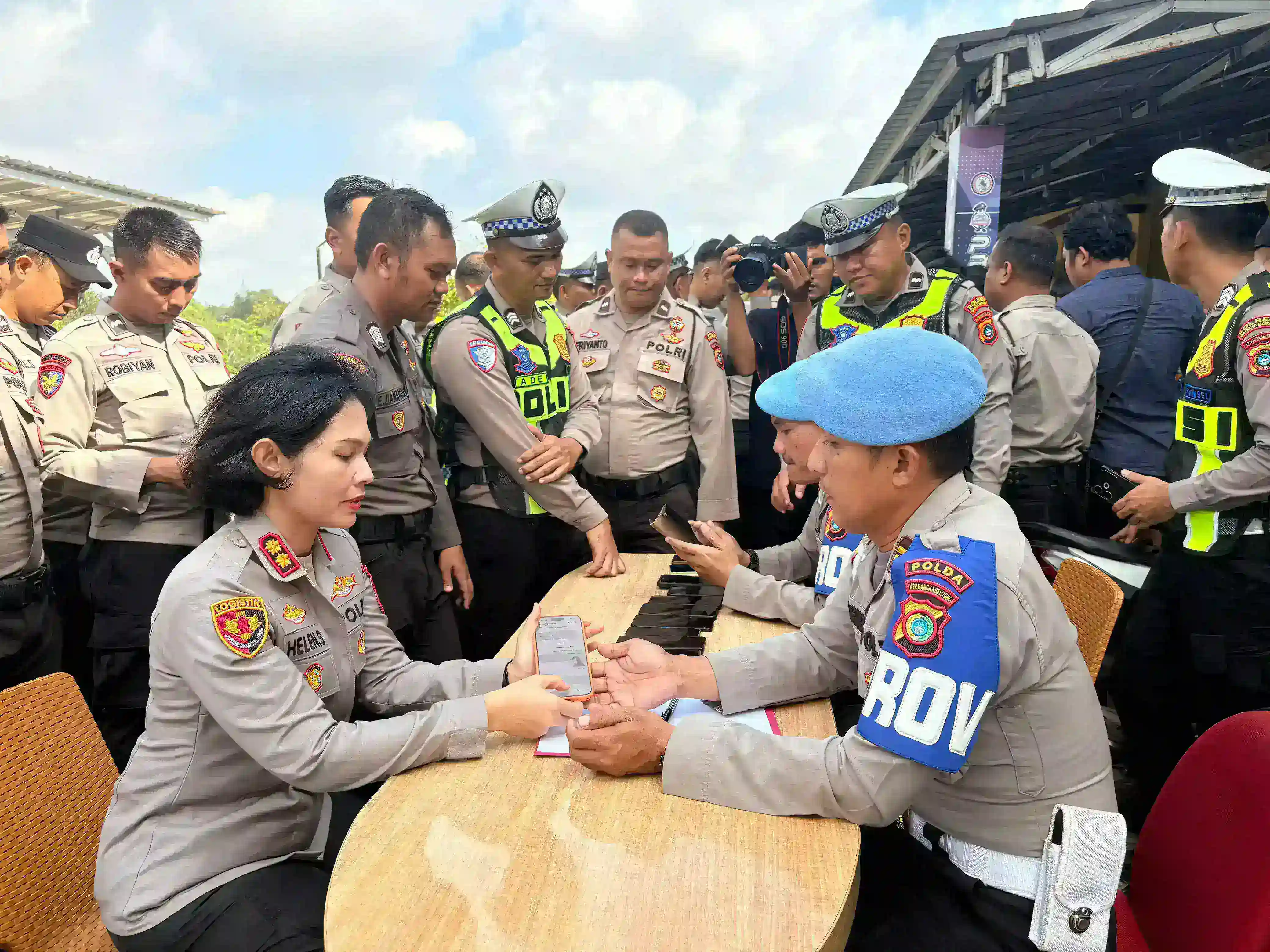 Propam Polda Babel Sidak Disiplin Personel Polres Bangka Barat