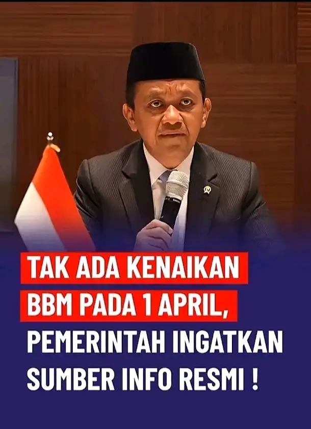 Menteri ESDM Bahlil Tegaskan Harga BBM Subsidi Tetap per 1 April 2026, Masyarakat Diminta Tetap Tenang