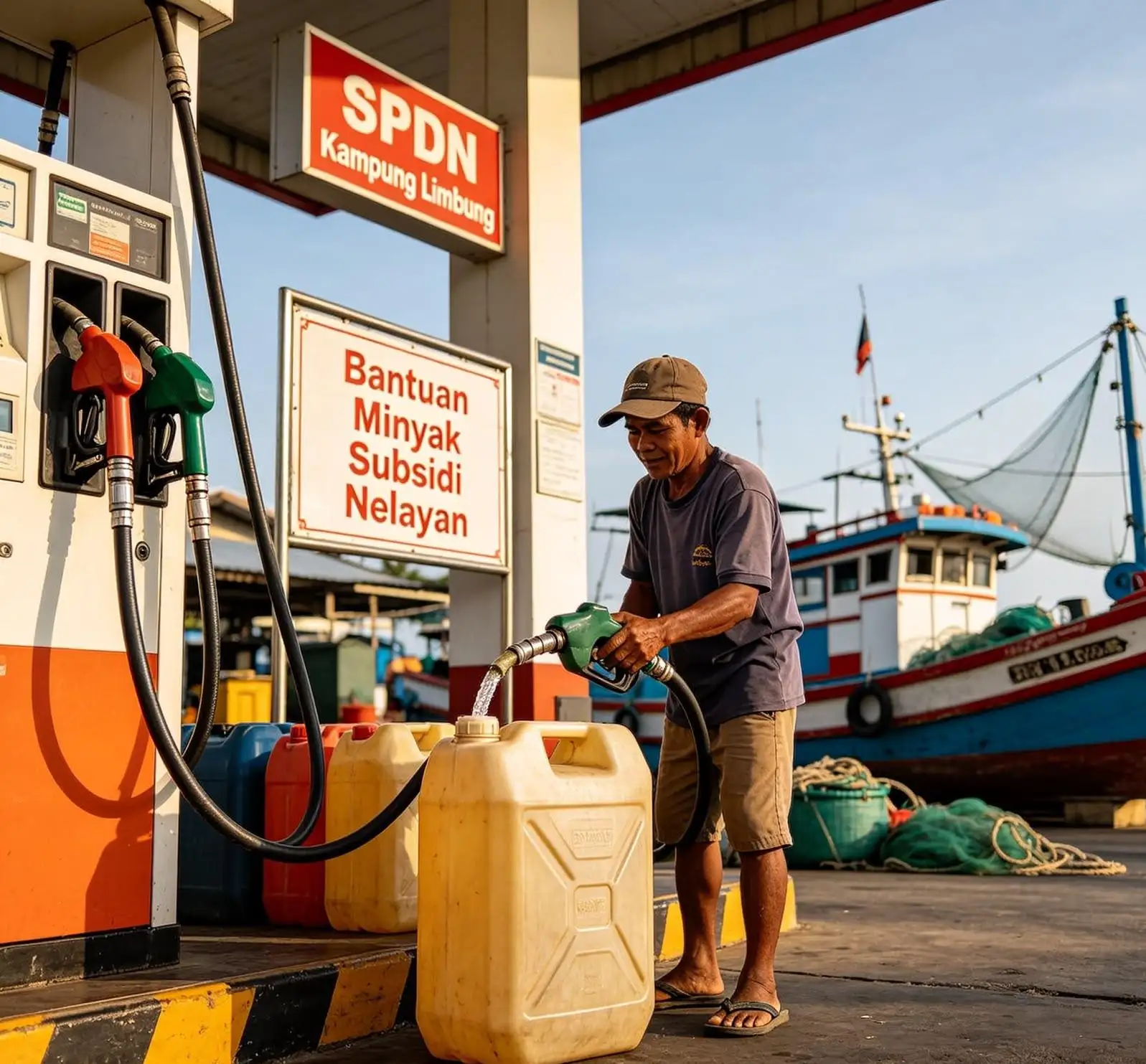 Nelayan Kampung Limbung Klarifikasi Isu Kelangkaan Solar Bersubsidi