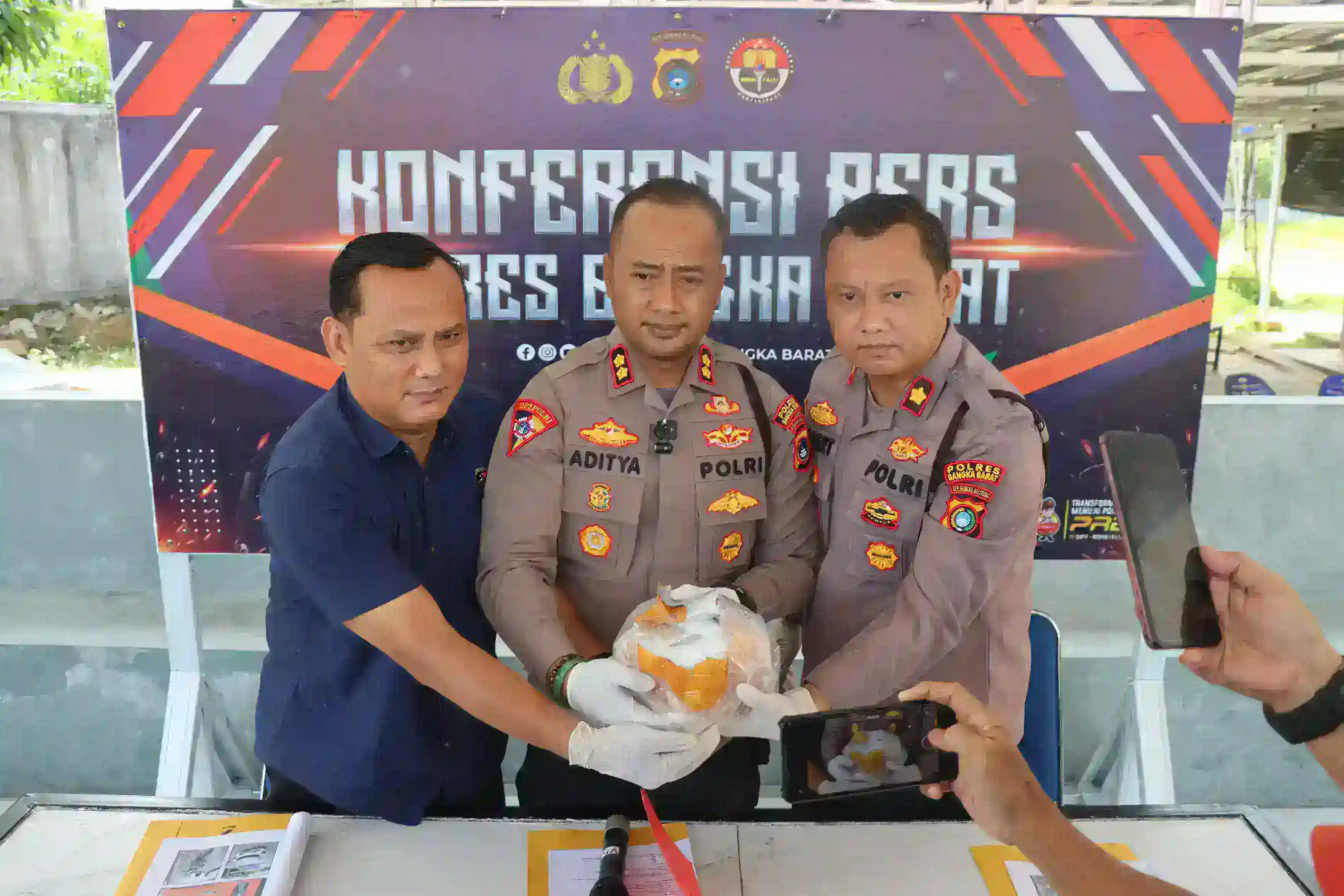 Total Sitaan Narkoba Polres Bangka Barat Tahun 2026 Hampir Tembus 2 Kilogram Lebih