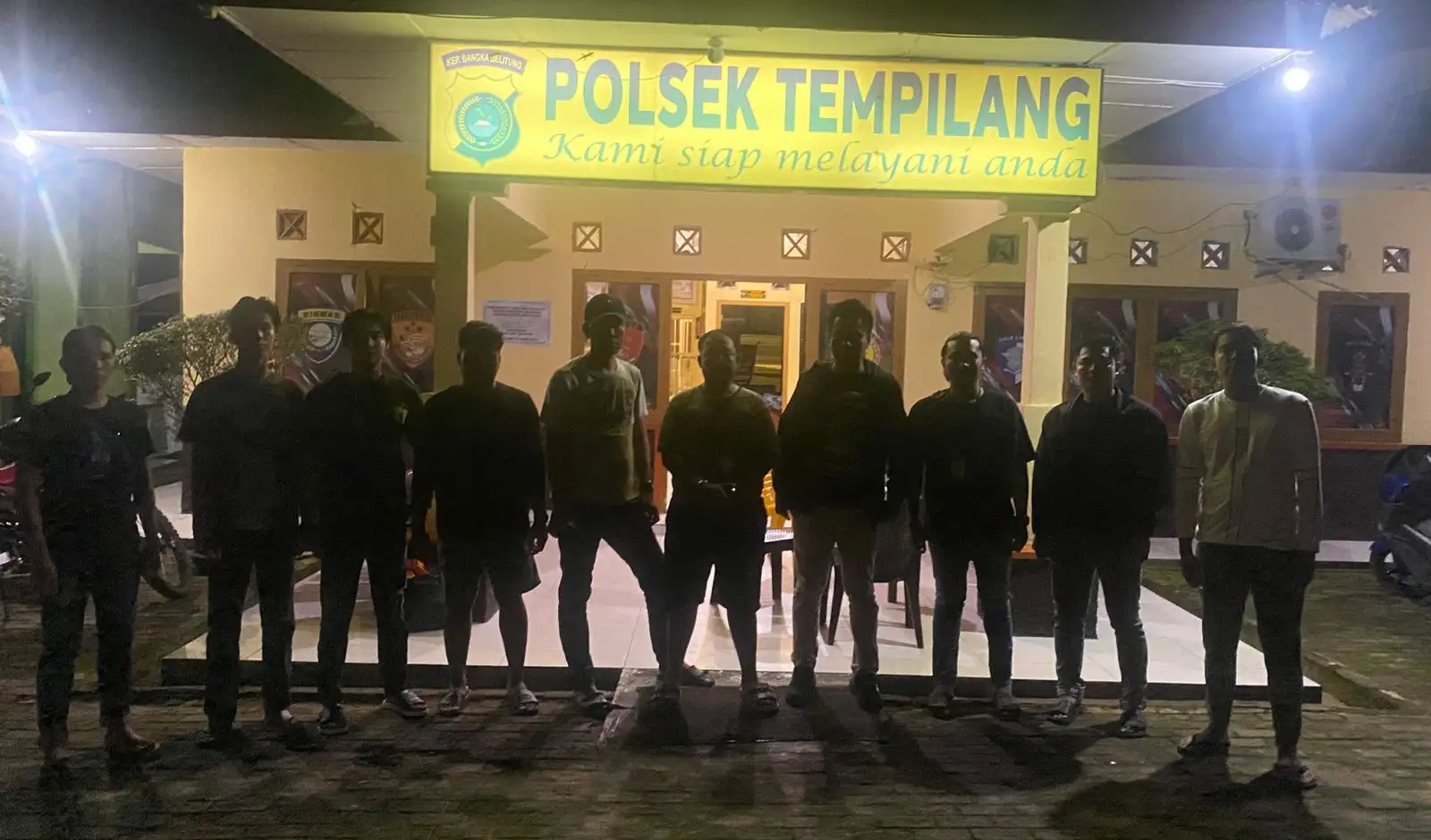 Polsek Tempilang Polres Bangka Barat Bantu Polrestabes Palembang