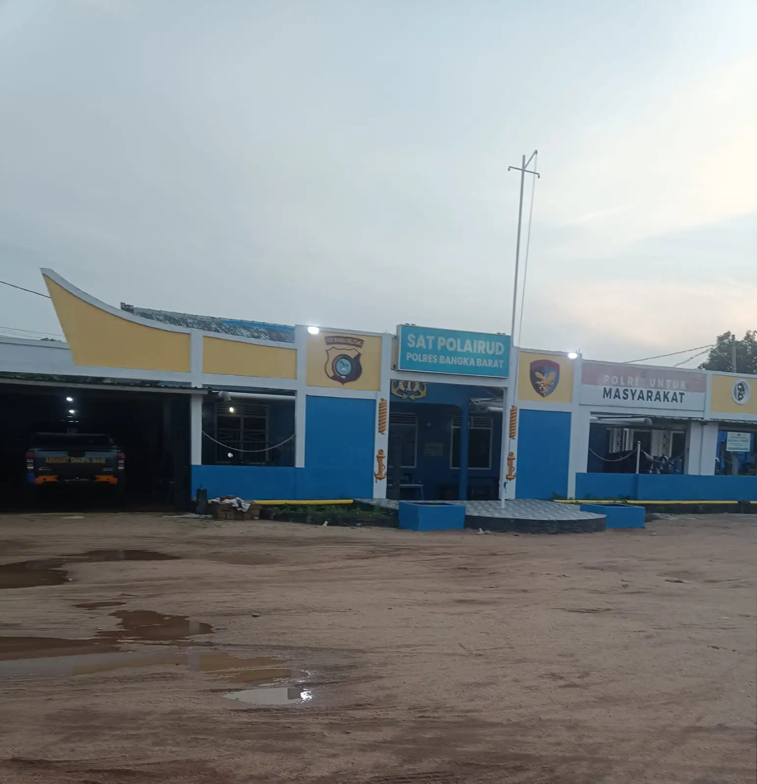 Tepis Isu '86' Ponton Hilang, Sat Polairud Polres Bangka Barat
