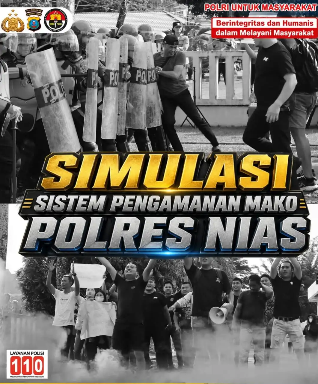Polres Nias Gelar Simulasi Sispam Mako, Tingkatkan Kesiapsiagaan Pengamanan Markas
