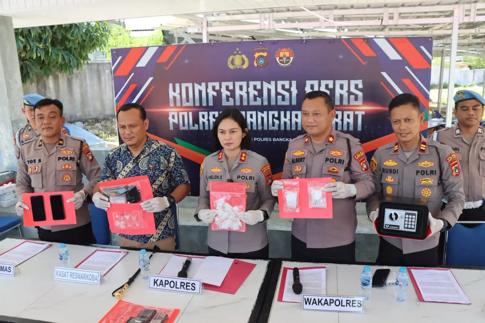 Baru Sepekan Menjabat, Kapolres Bangka Barat Ungkap Peredaran 341 Gram Sabu