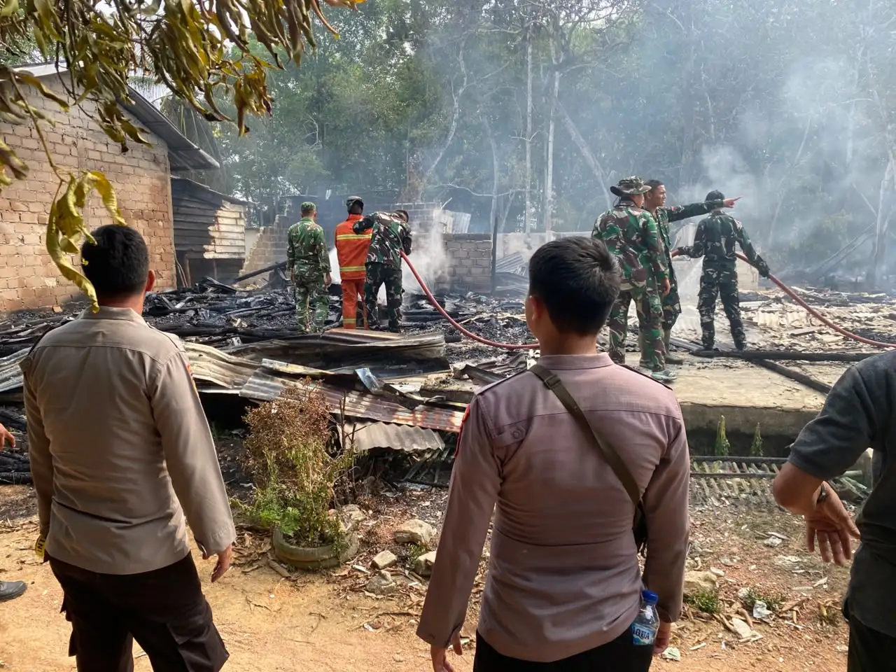 Polres Bangka Barat Selidiki Kebakaran 5 Rumah di Cupat